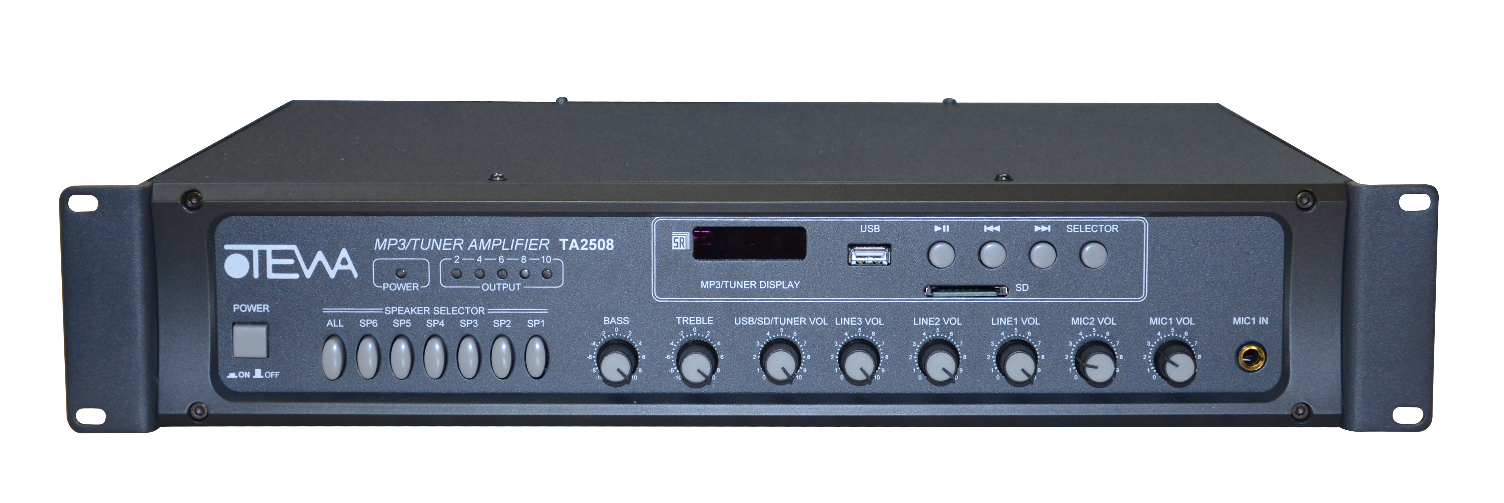 TA2508/TA2518带MP3/收音/前置/分区的广播功放